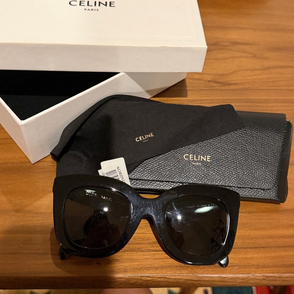 Celine Black Cat Eye Sunglasses